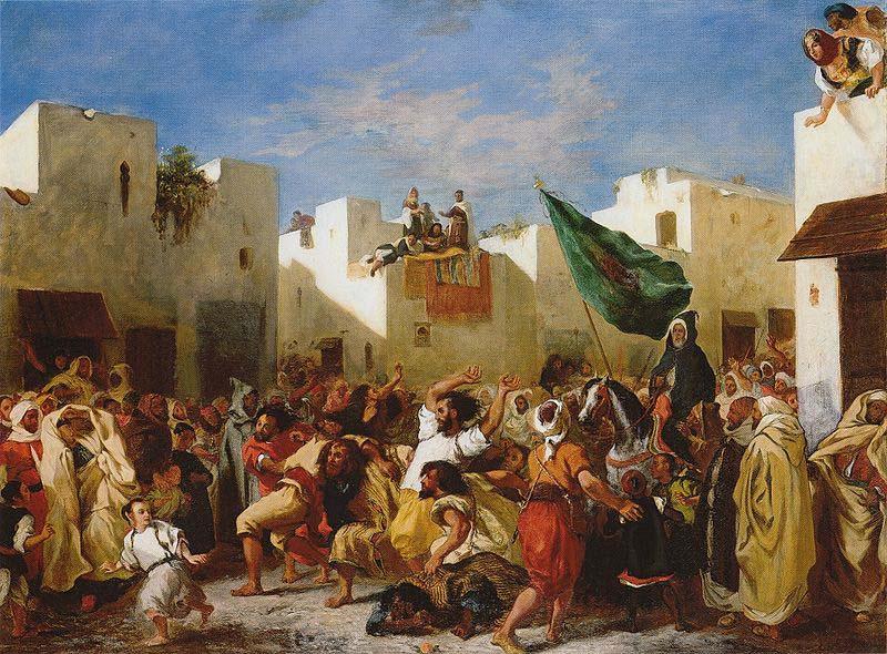 Eugene Delacroix Fanatics of Tangier china oil painting image